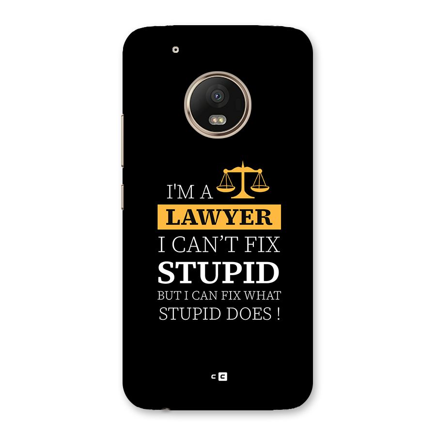 Fix Stupid Case Back Case for Moto G5 Plus