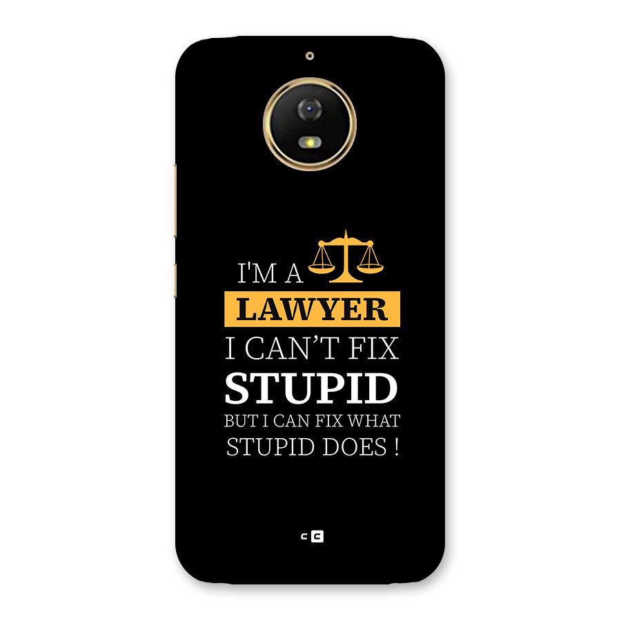 Fix Stupid Case Back Case for Moto G5s