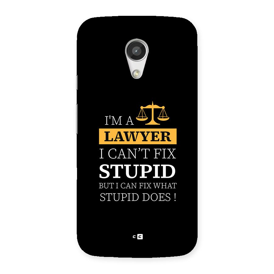 Fix Stupid Case Back Case for Moto G 2nd Gen