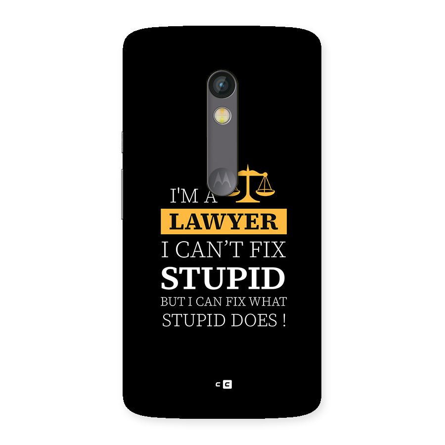 Fix Stupid Case Back Case for Moto X Play