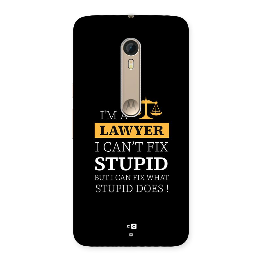 Fix Stupid Case Back Case for Moto X Style