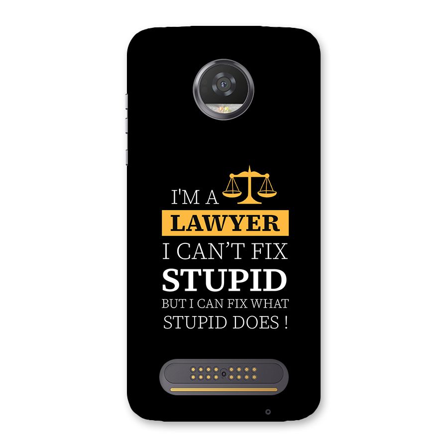 Fix Stupid Case Back Case for Moto Z2 Play