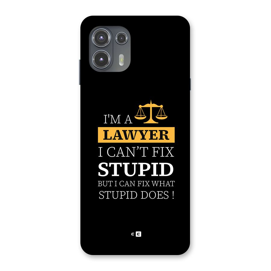 Fix Stupid Case Back Case for Motorola Edge 20 Fusion