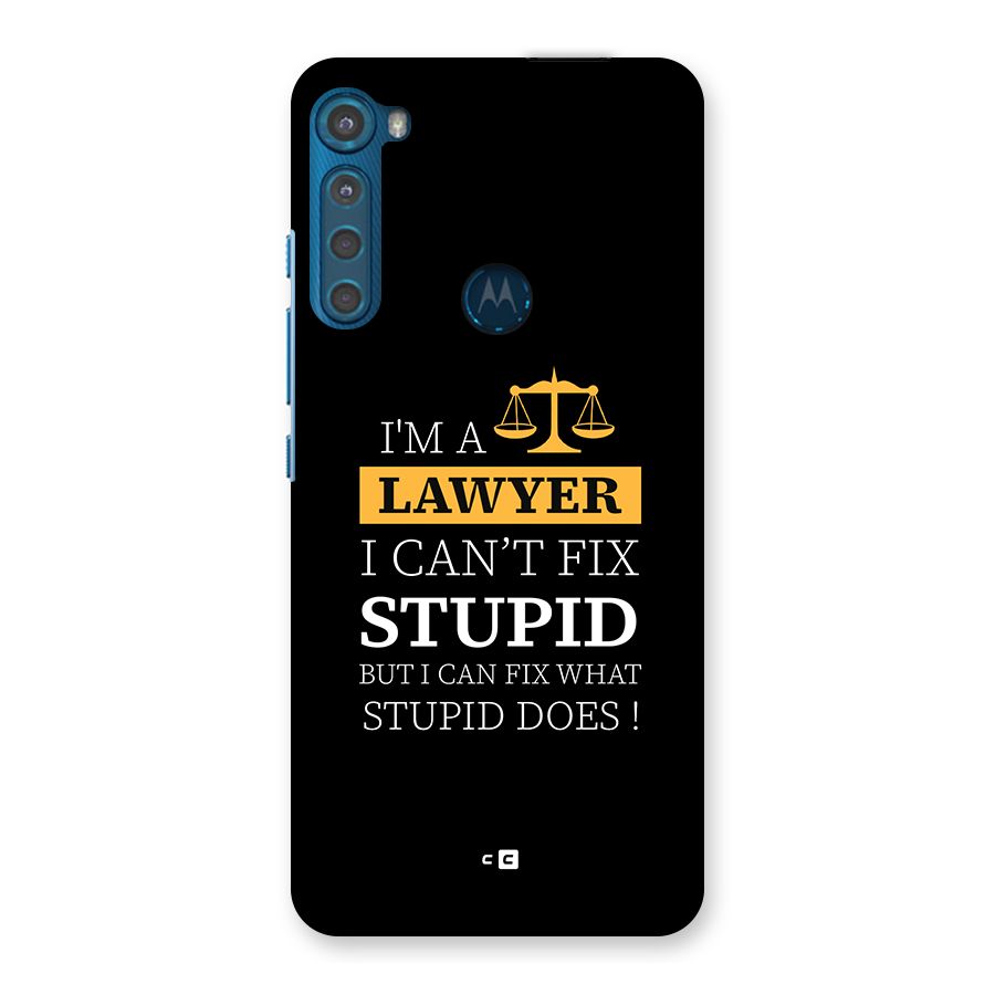 Fix Stupid Case Back Case for Motorola One Fusion Plus
