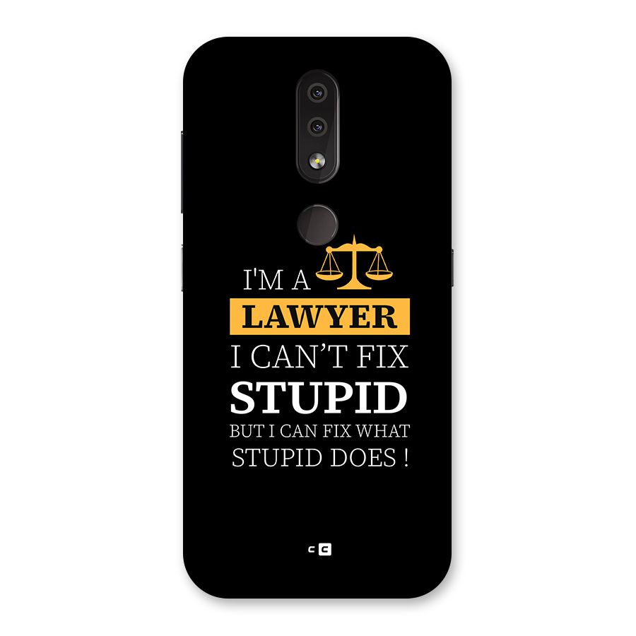 Fix Stupid Case Back Case for Nokia 4.2