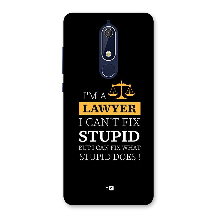 Fix Stupid Case Back Case for Nokia 5.1