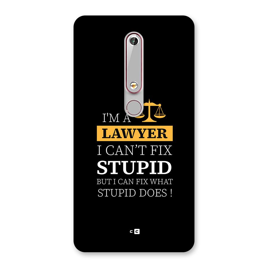 Fix Stupid Case Back Case for Nokia 6.1