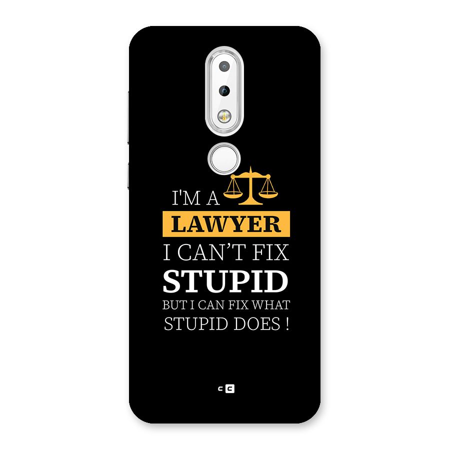 Fix Stupid Case Back Case for Nokia 6.1 Plus
