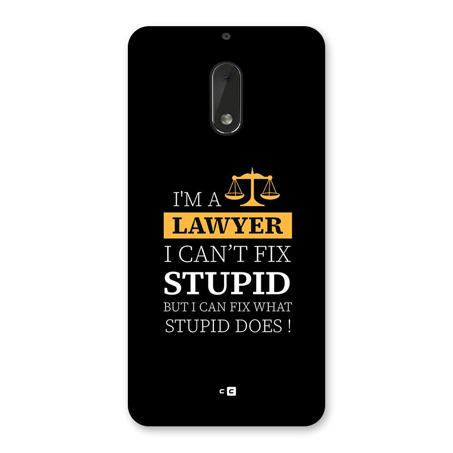Fix Stupid Case Back Case for Nokia 6