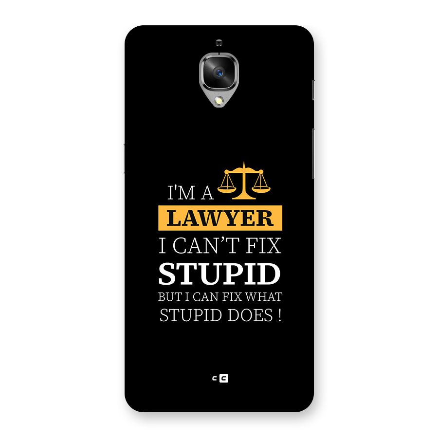 Fix Stupid Case Back Case for OnePlus 3