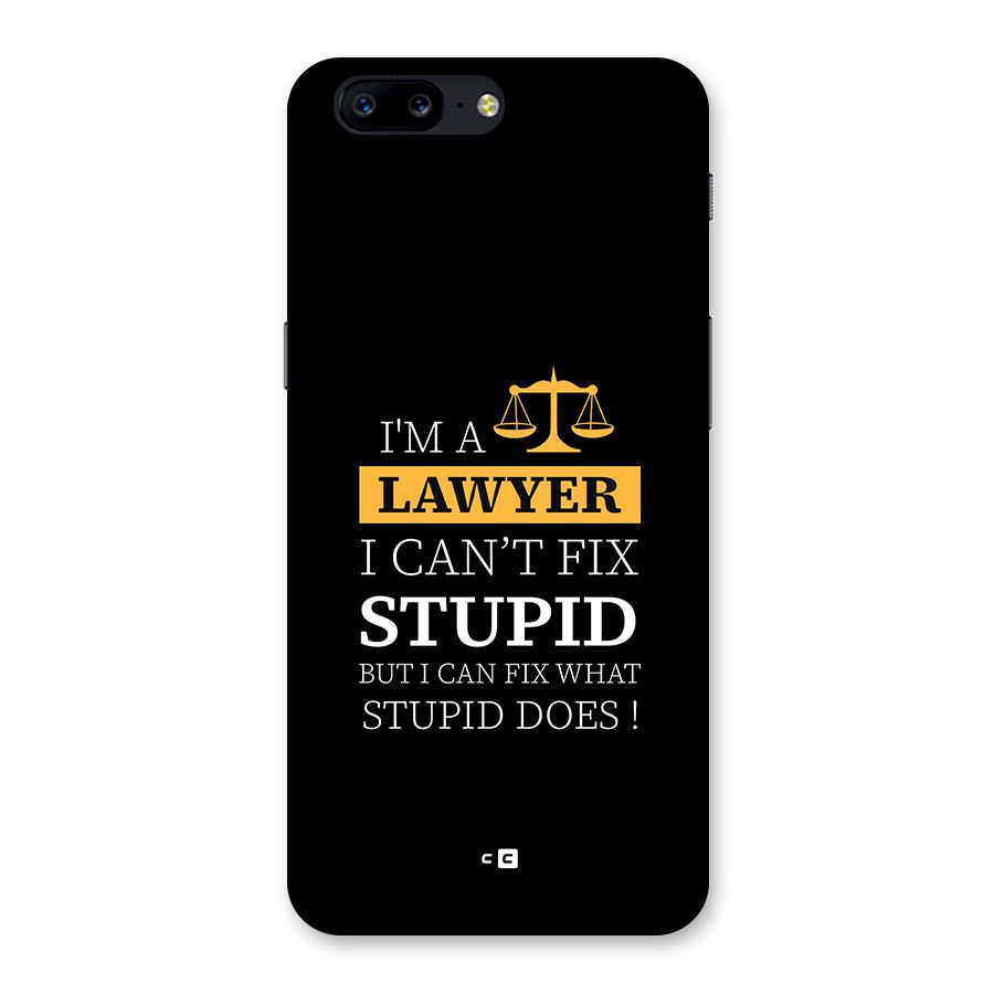 Fix Stupid Case Back Case for OnePlus 5