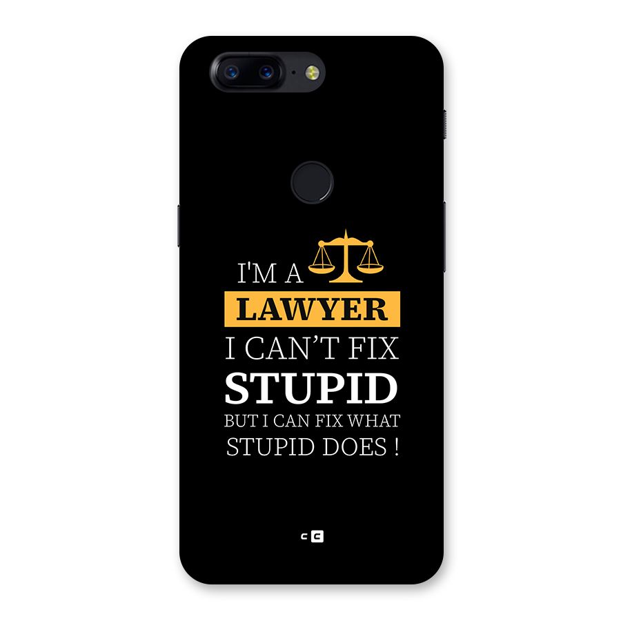 Fix Stupid Case Back Case for OnePlus 5T
