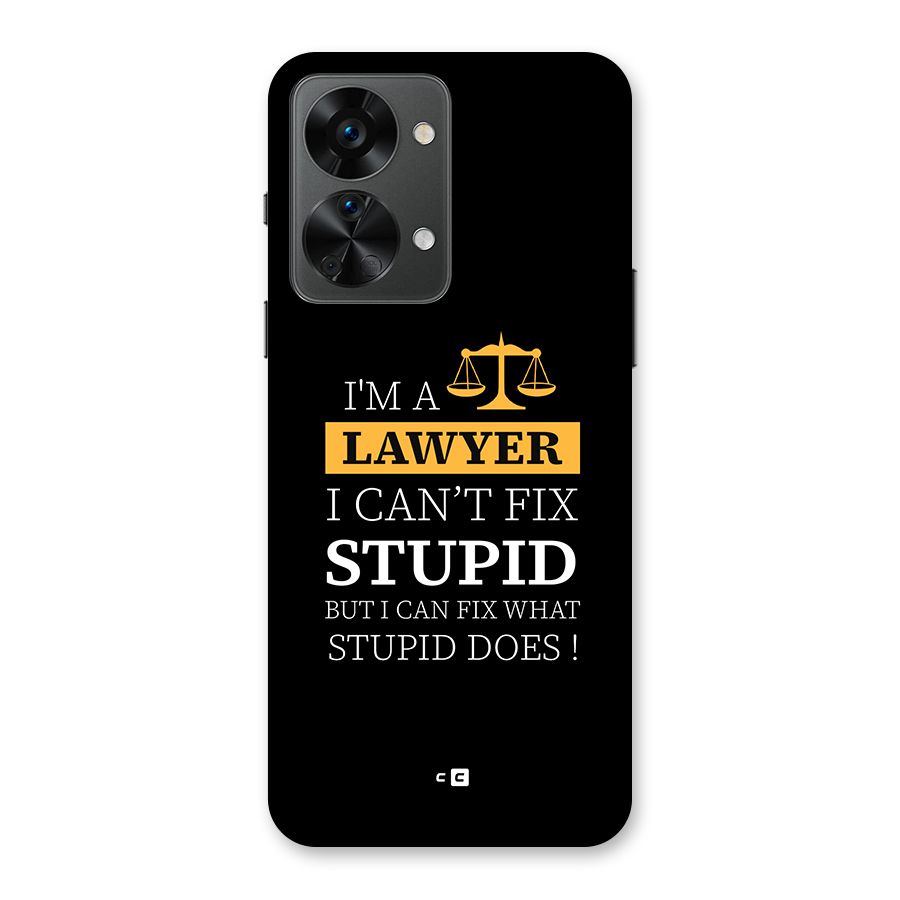 Fix Stupid Case Back Case for OnePlus Nord 2T