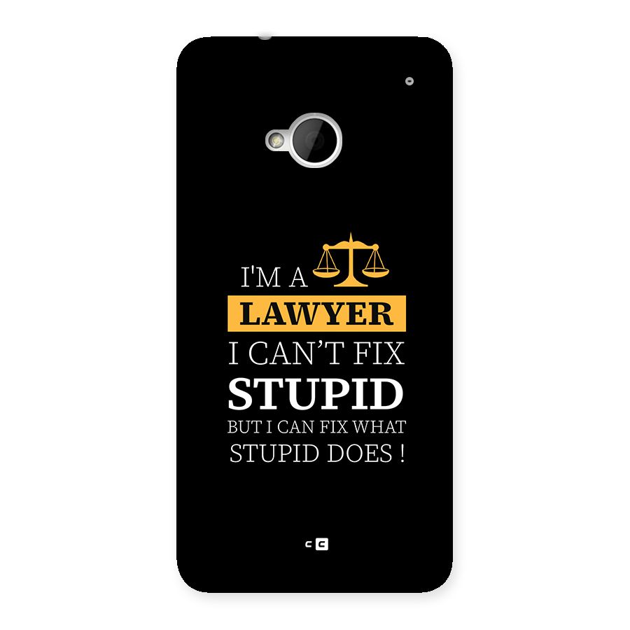 Fix Stupid Case Back Case for One M7 (Single Sim)