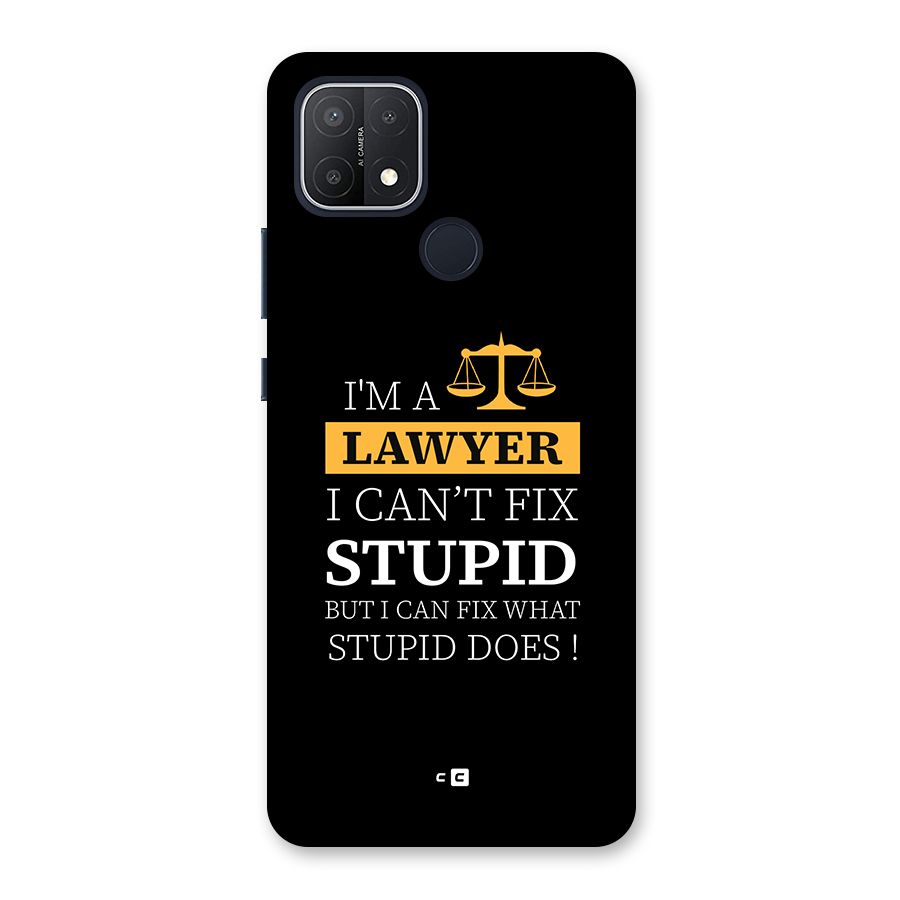Fix Stupid Case Back Case for Oppo A15s