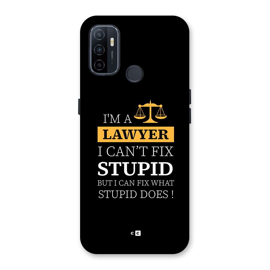 Fix Stupid Case Back Case for Oppo A32