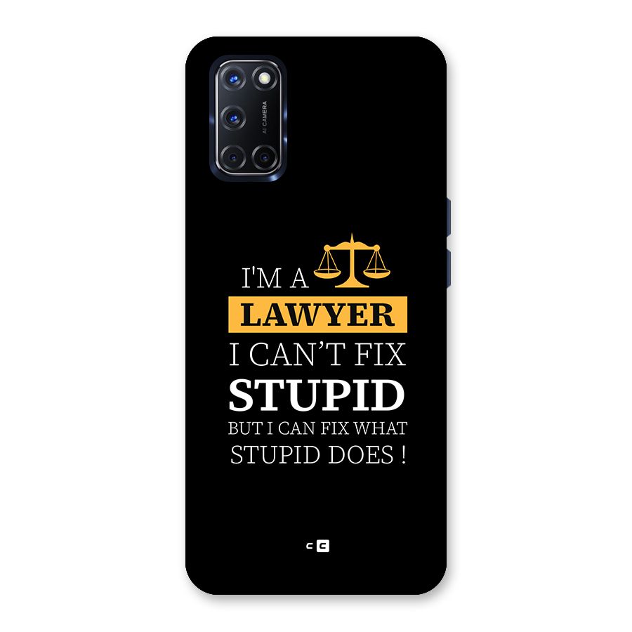 Fix Stupid Case Back Case for Oppo A52