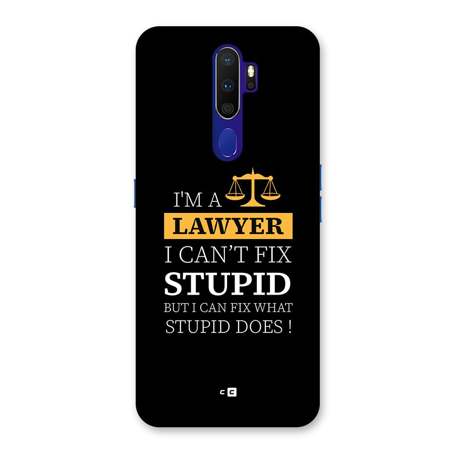 Fix Stupid Case Back Case for Oppo A9 (2020)