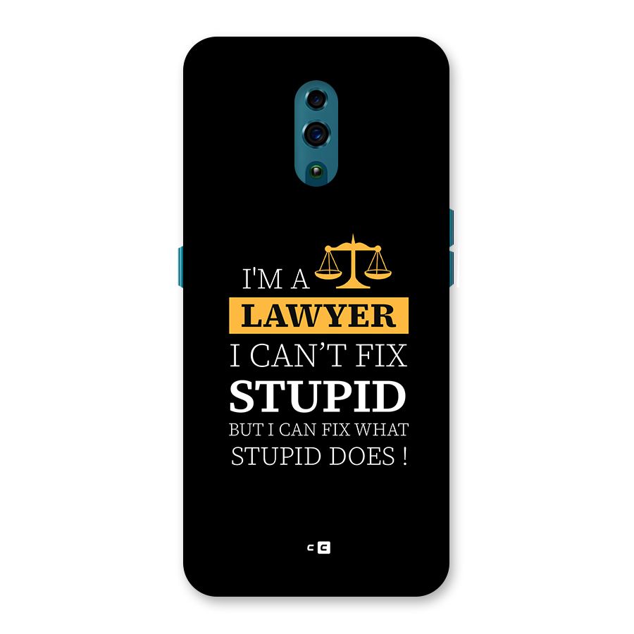 Fix Stupid Case Back Case for Oppo Reno