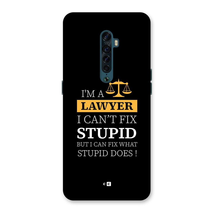 Fix Stupid Case Back Case for Oppo Reno2