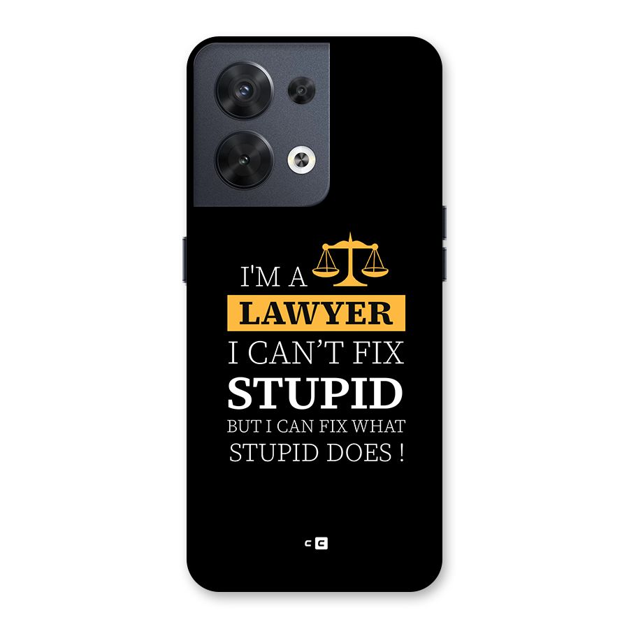 Fix Stupid Case Back Case for Oppo Reno8 5G