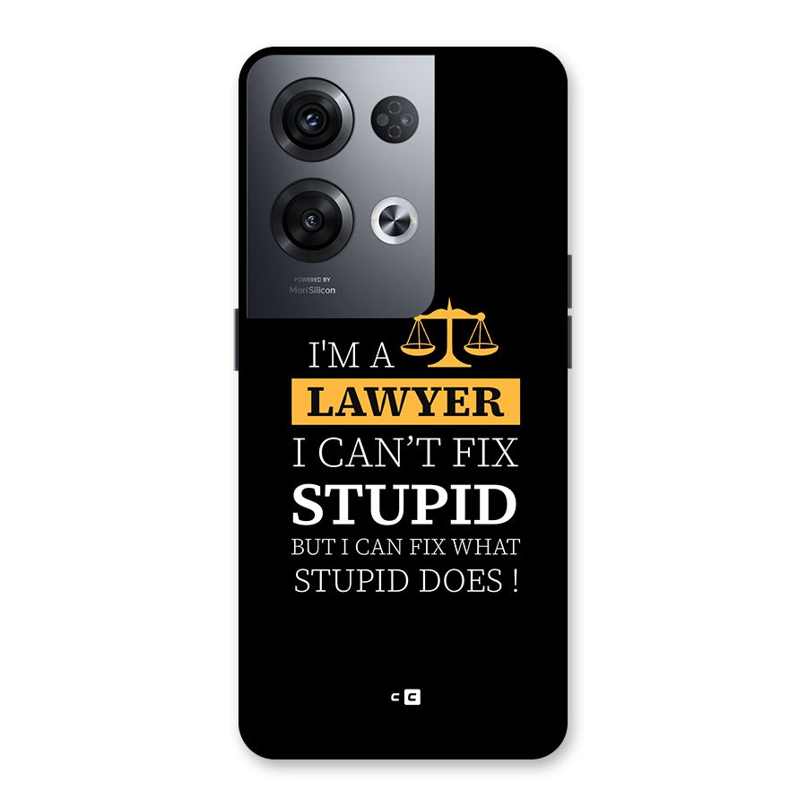 Fix Stupid Case Back Case for Oppo Reno8 Pro 5G