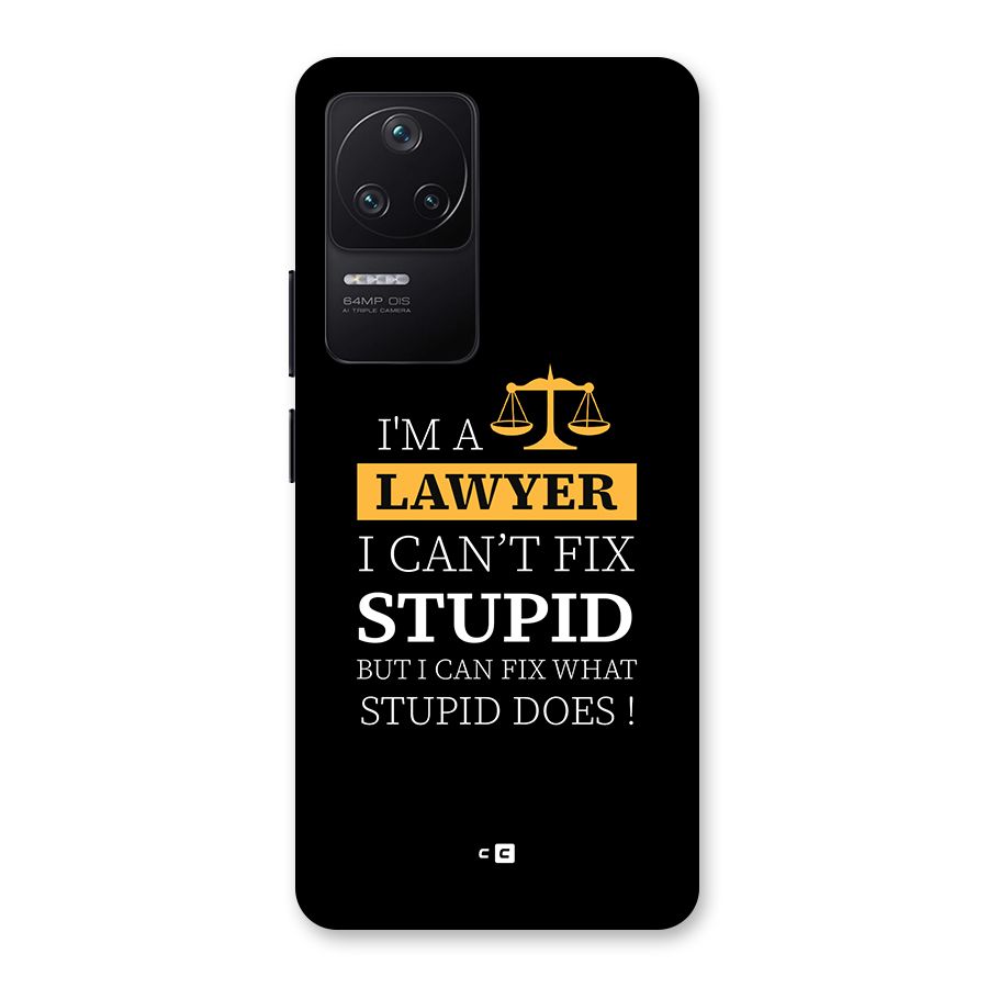Fix Stupid Case Back Case for Poco F4 5G