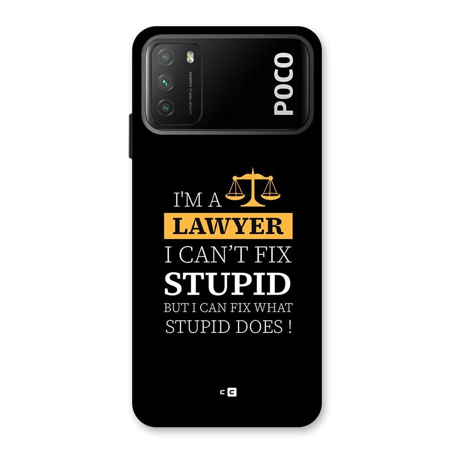 Fix Stupid Case Back Case for Poco M3