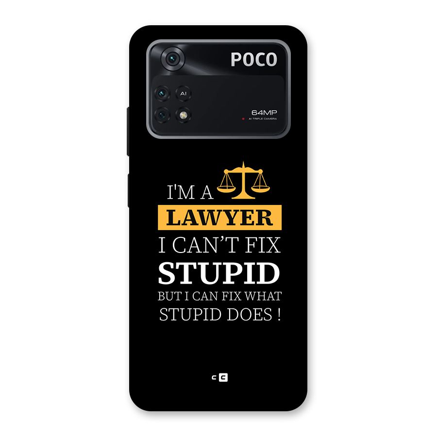 Fix Stupid Case Back Case for Poco M4 Pro 4G