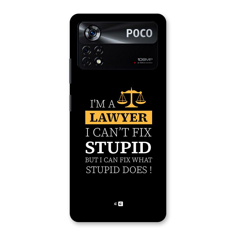 Fix Stupid Case Back Case for Poco X4 Pro 5G