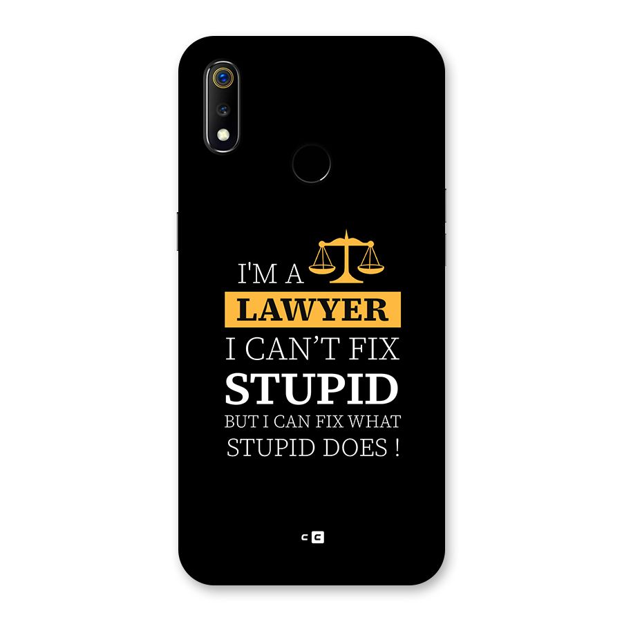 Fix Stupid Case Back Case for Realme 3