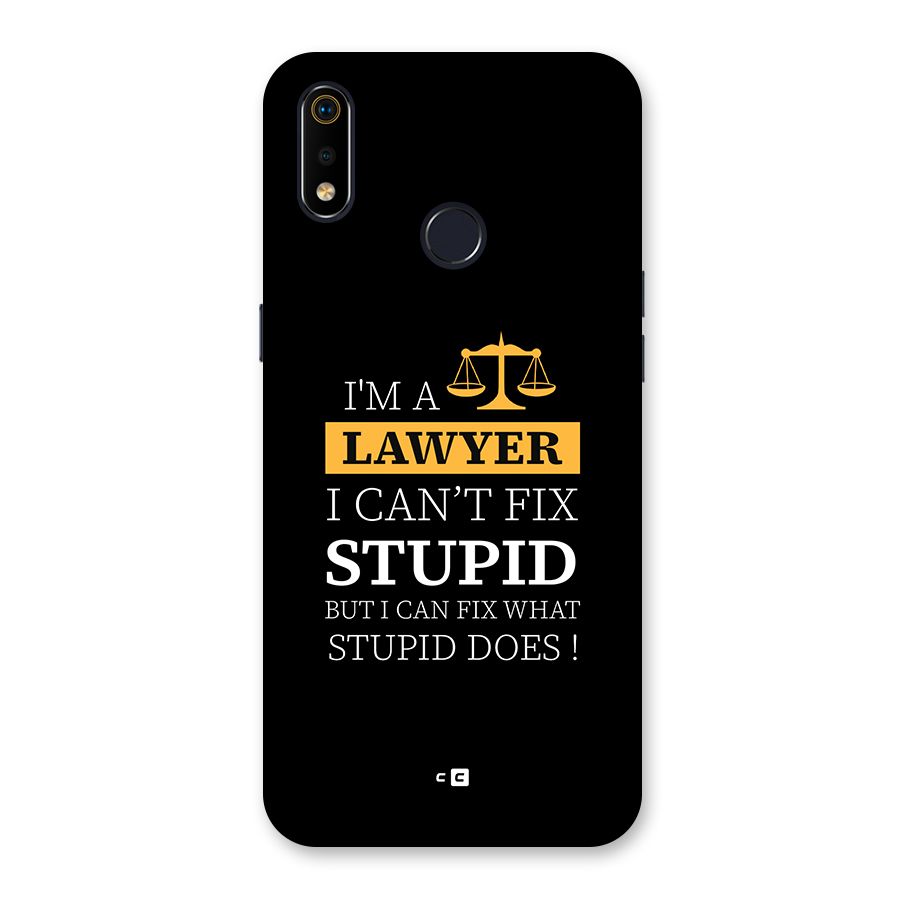 Fix Stupid Case Back Case for Realme 3i