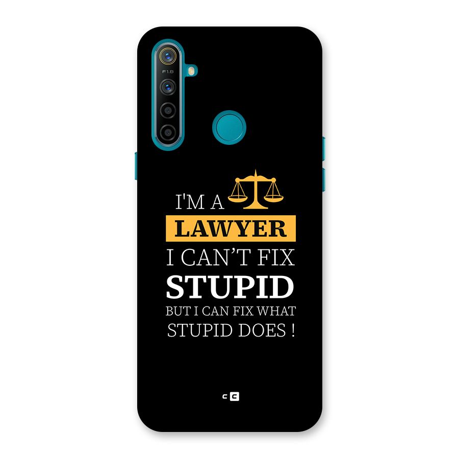 Fix Stupid Case Back Case for Realme 5i