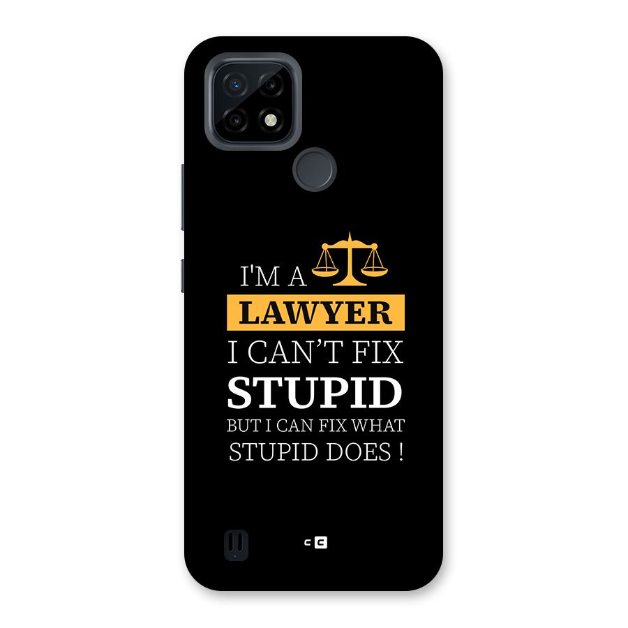 Fix Stupid Case Back Case for Realme C21