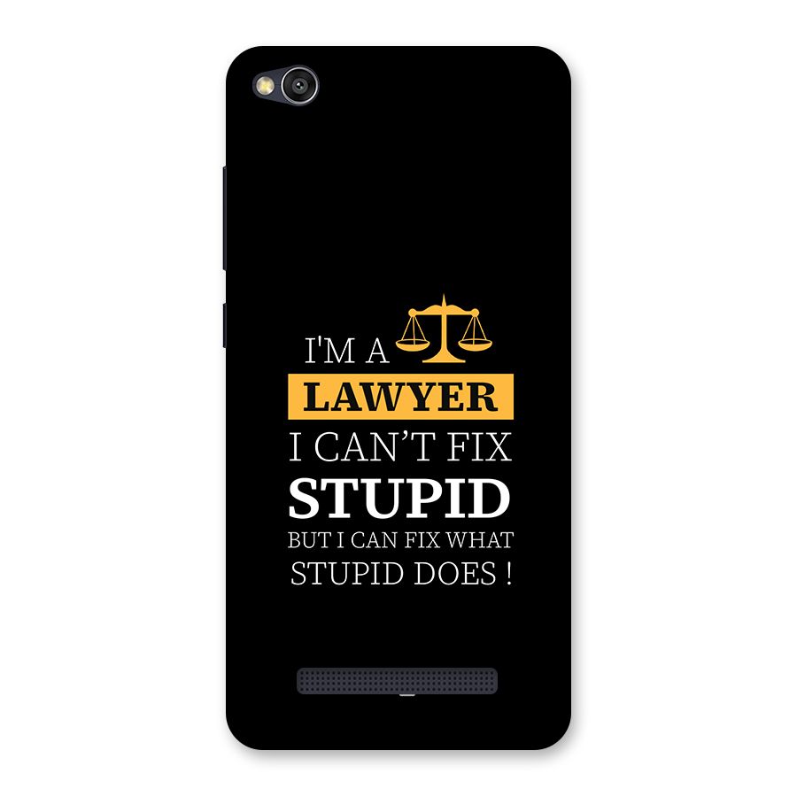 Fix Stupid Case Back Case for Redmi 4A