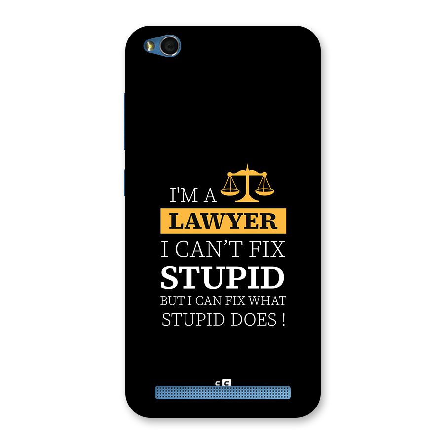 Fix Stupid Case Back Case for Redmi 5A