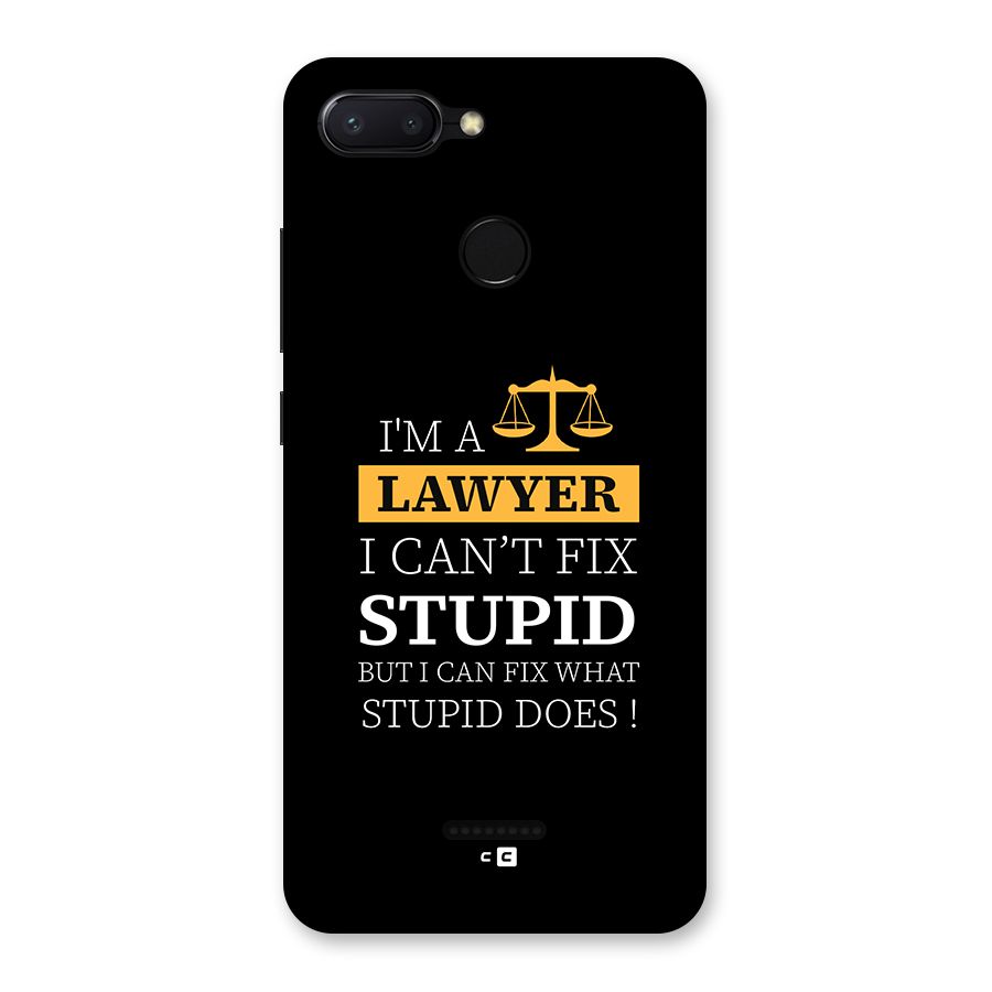 Fix Stupid Case Back Case for Redmi 6