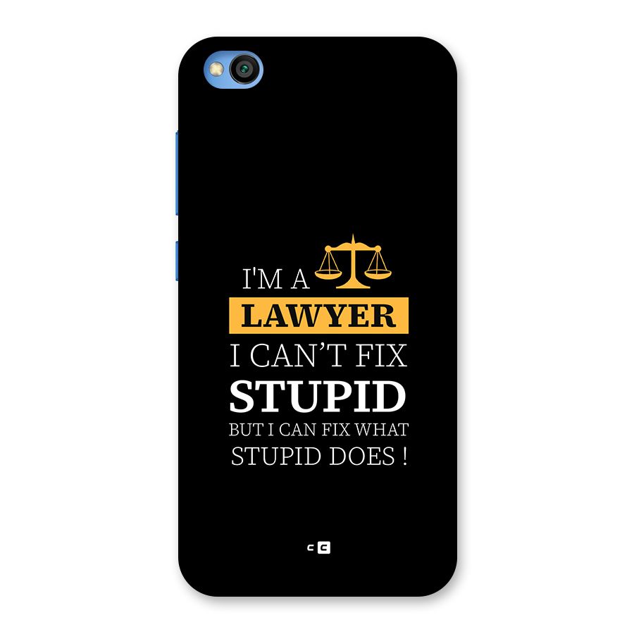 Fix Stupid Case Back Case for Redmi Go
