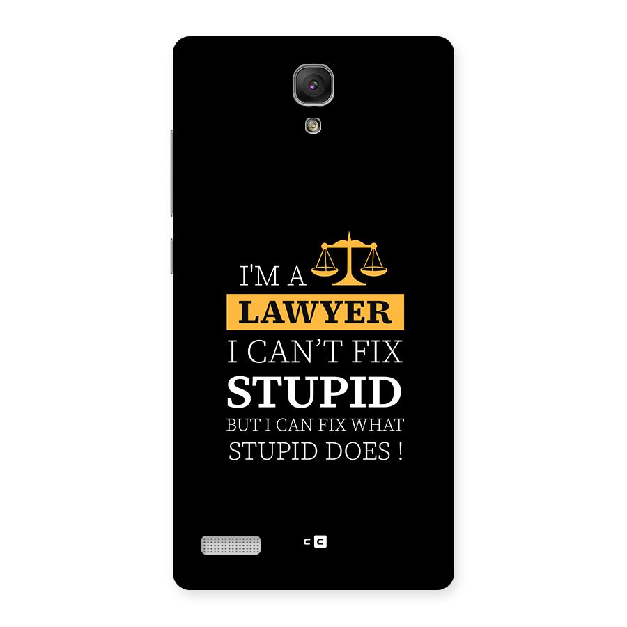 Fix Stupid Case Back Case for Redmi Note 4