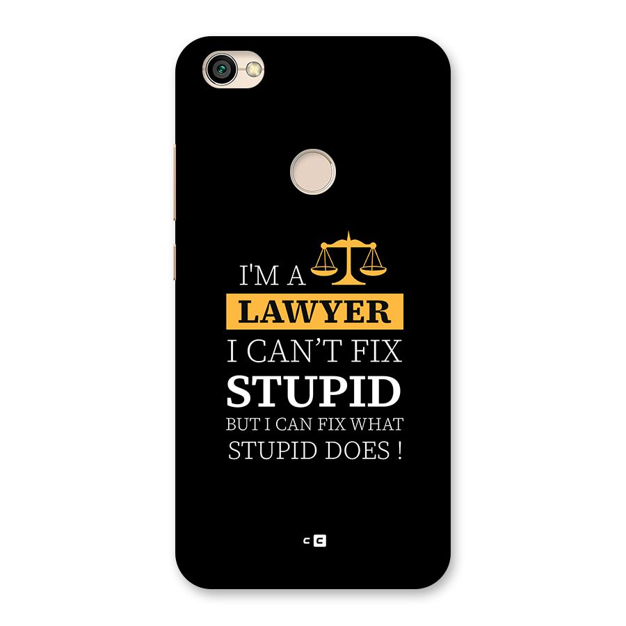 Fix Stupid Case Back Case for Redmi Y1 2017