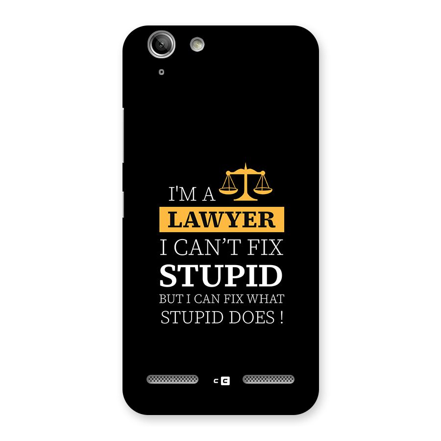 Fix Stupid Case Back Case for Vibe K5 Plus