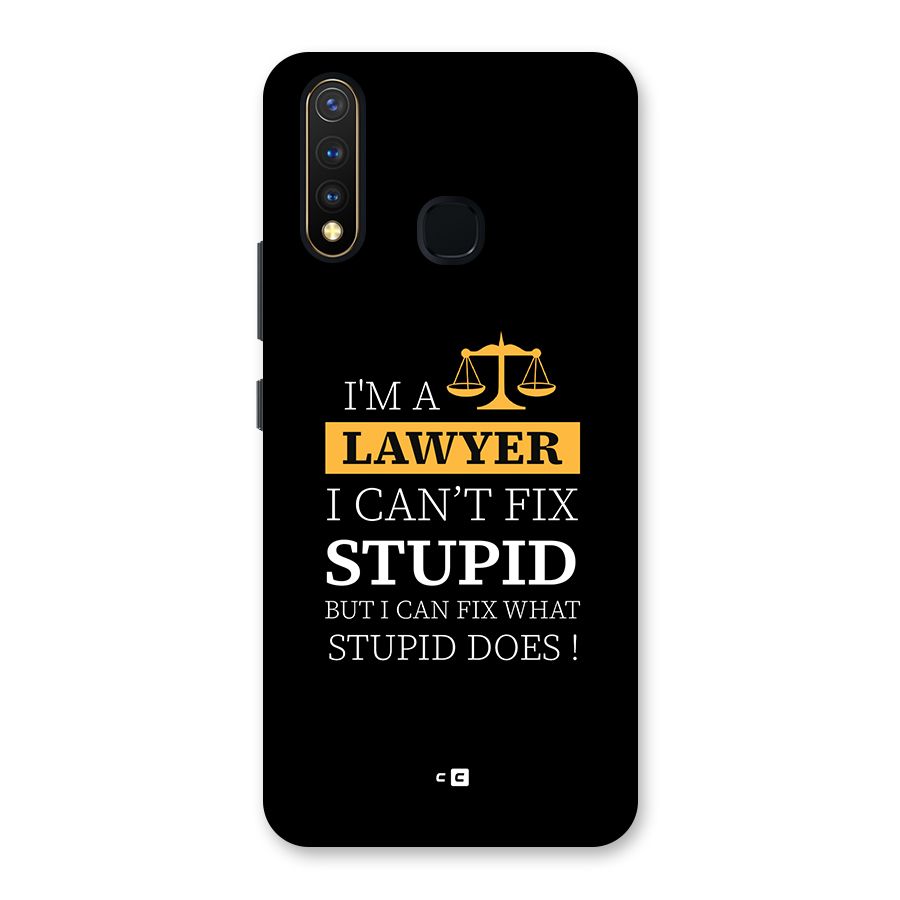 Fix Stupid Case Back Case for Vivo U20