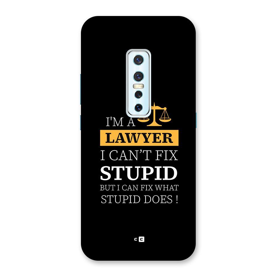 Fix Stupid Case Back Case for Vivo V17 Pro
