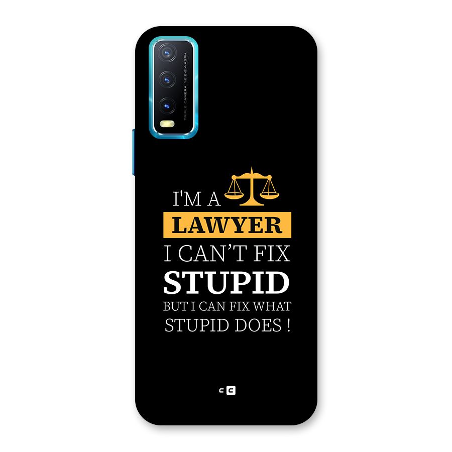 Fix Stupid Case Back Case for Vivo Y20