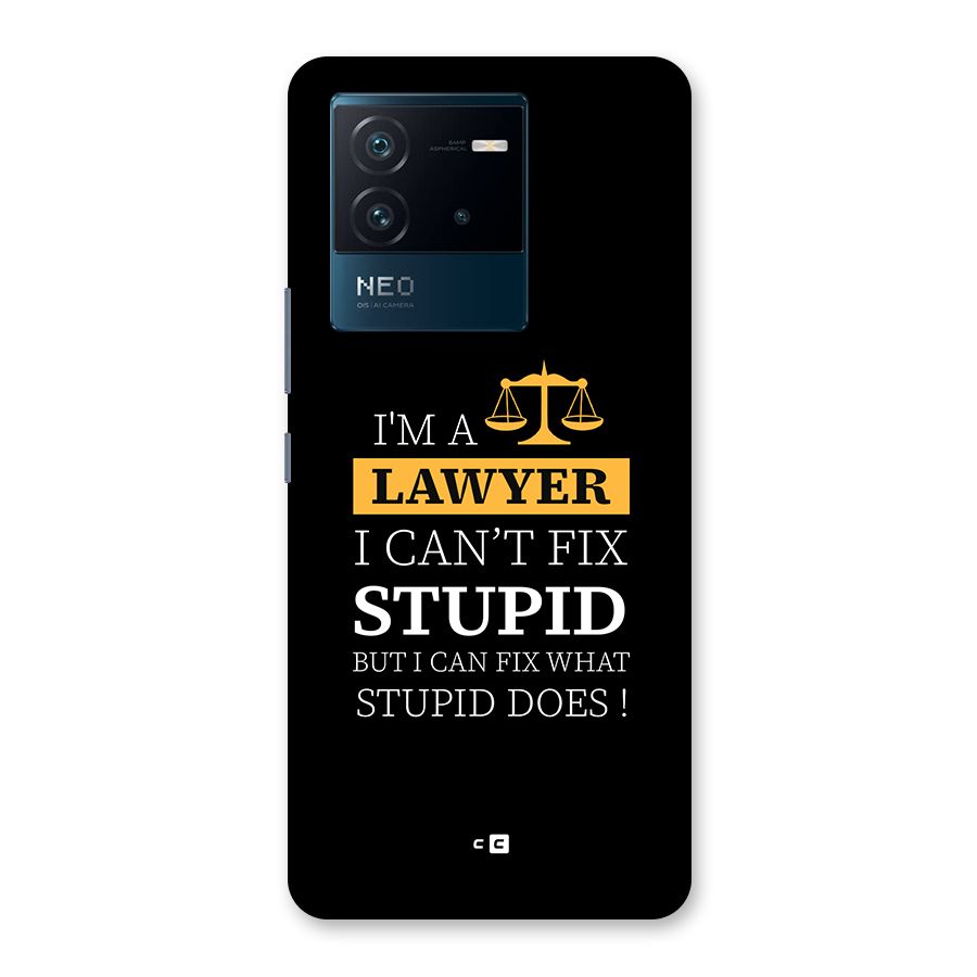 Fix Stupid Case Back Case for Vivo iQOO Neo 6 5G