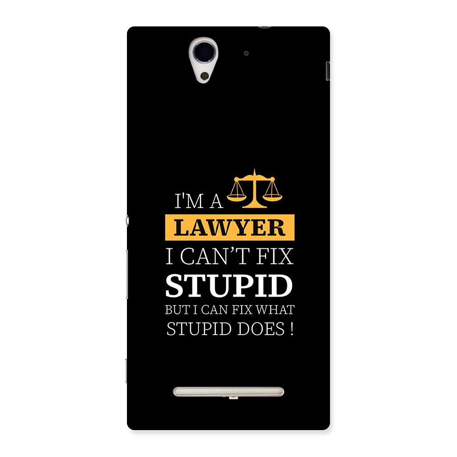 Fix Stupid Case Back Case for Xperia C3