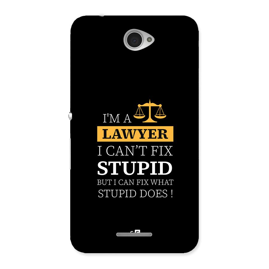 Fix Stupid Case Back Case for Xperia E4