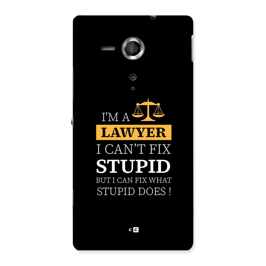Fix Stupid Case Back Case for Xperia Sp