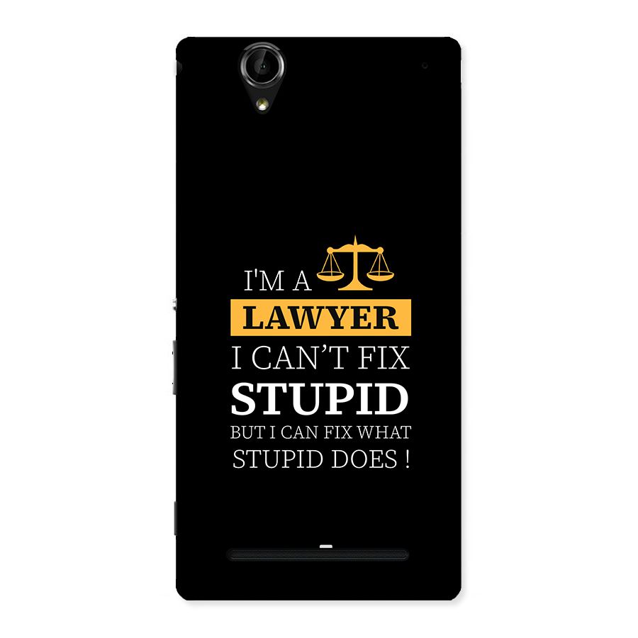 Fix Stupid Case Back Case for Xperia T2