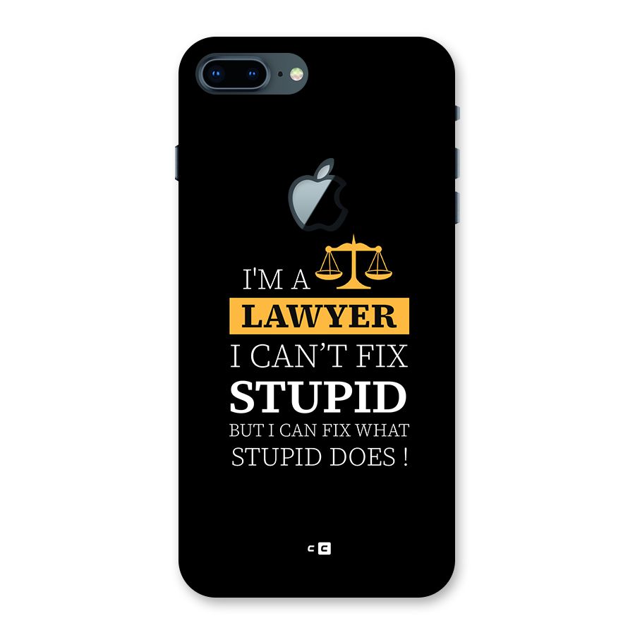 Fix Stupid Case Back Case for iPhone 7 Plus Apple Cut